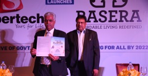 L-R Mr. R K Arora Chairman & Mr R.K Jain CEO & ED - Supertech Limited