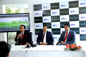 Mr Pradeep Seth, CEO, Mr Rakesh Chand Gupta, MD and Mr. Shashank Gupta, Director, RPS Group at the launch of Plateau Greens – Luxury Residential Homes from the house of RPS Group