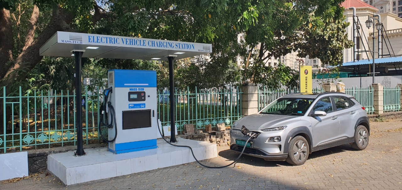 EV charging stations at Hiranandani Estate