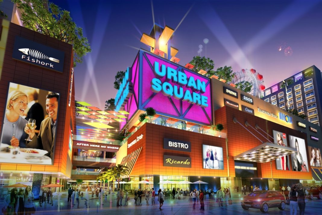 Urban square mall
